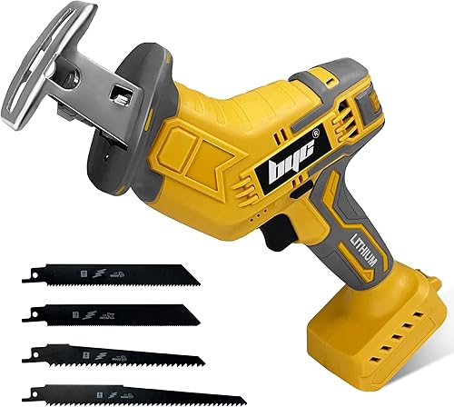 Sierra recíproca inalámbrica compatible con batería Dewalt de 20 V MAX, mini sierra recíproca inalámbrica con 4 cuchillas, velocidad variable de