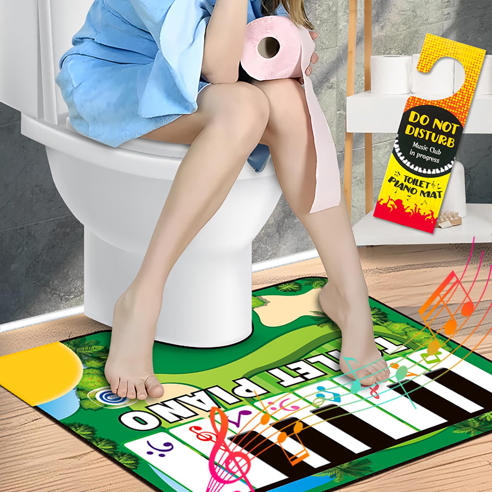Aionly Toilet Piano Mat Game, Funny Joke Gifts for Women Mum Wife Girlfriend Sister Novelty Birthday Gifts