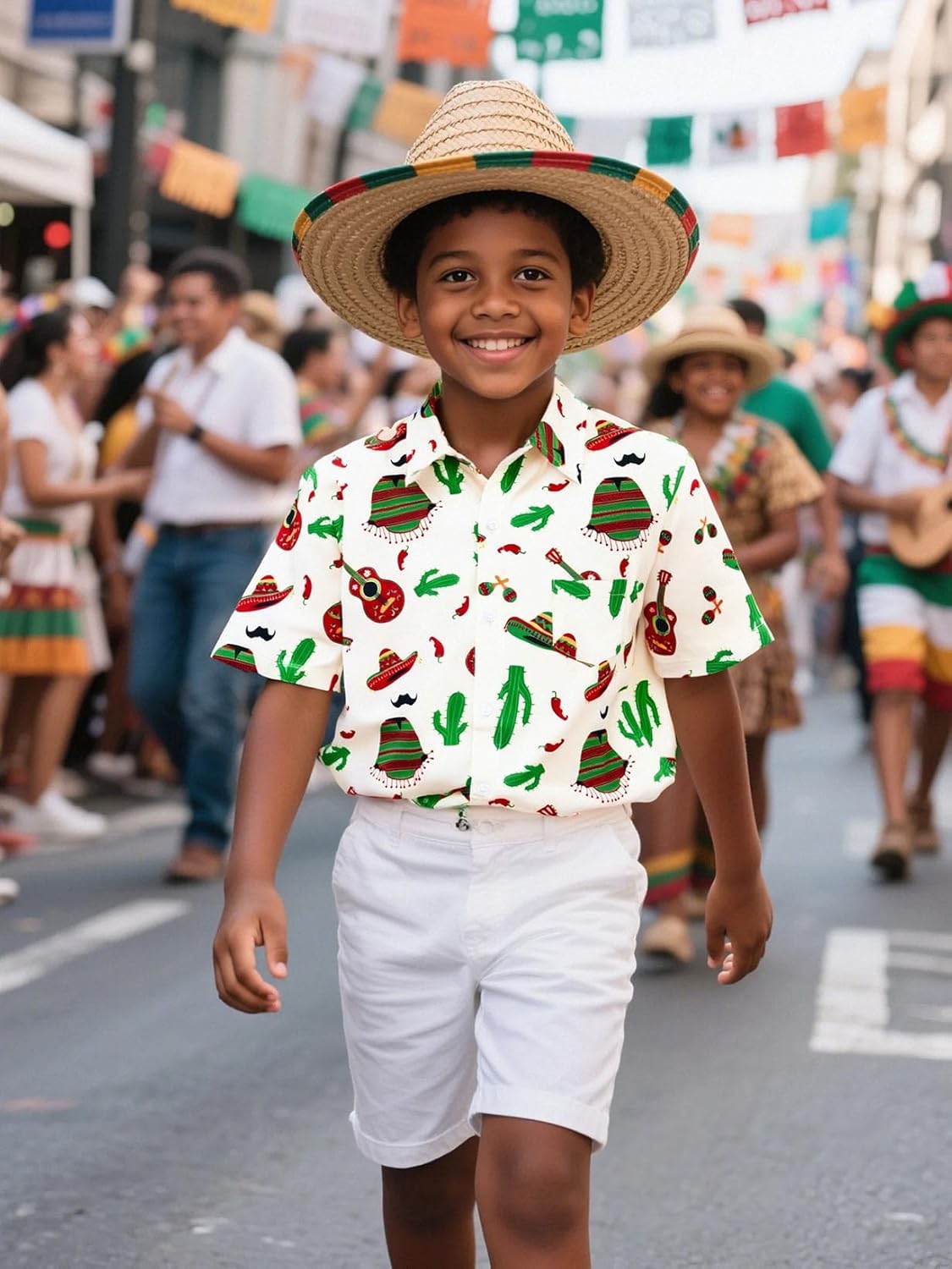 COSLAND Boys' Short Sleeve Button Down Shirts, Kids Novelty Top, X-Small-Large - Image 6