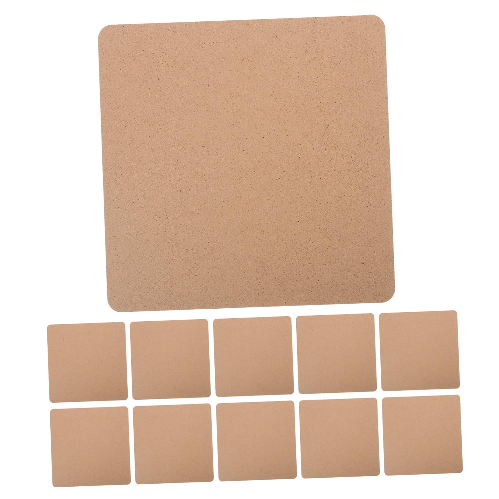 OSALADI 10pcs Wood Pottery Board Blank Clay Board for DIY Crafts Pottery Making and Artistic Expression Sturdy Natural Wood Material for Creative Projects