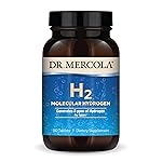 Dr. Mercola H2 Molecular Hydrogen - Supports Healthy Aging, Cellular Energy & Brain Health - with Elemental Magnesium - GMO-Free, Gluten-Free & Soy-Free - 90 Tablets (90 Servings)