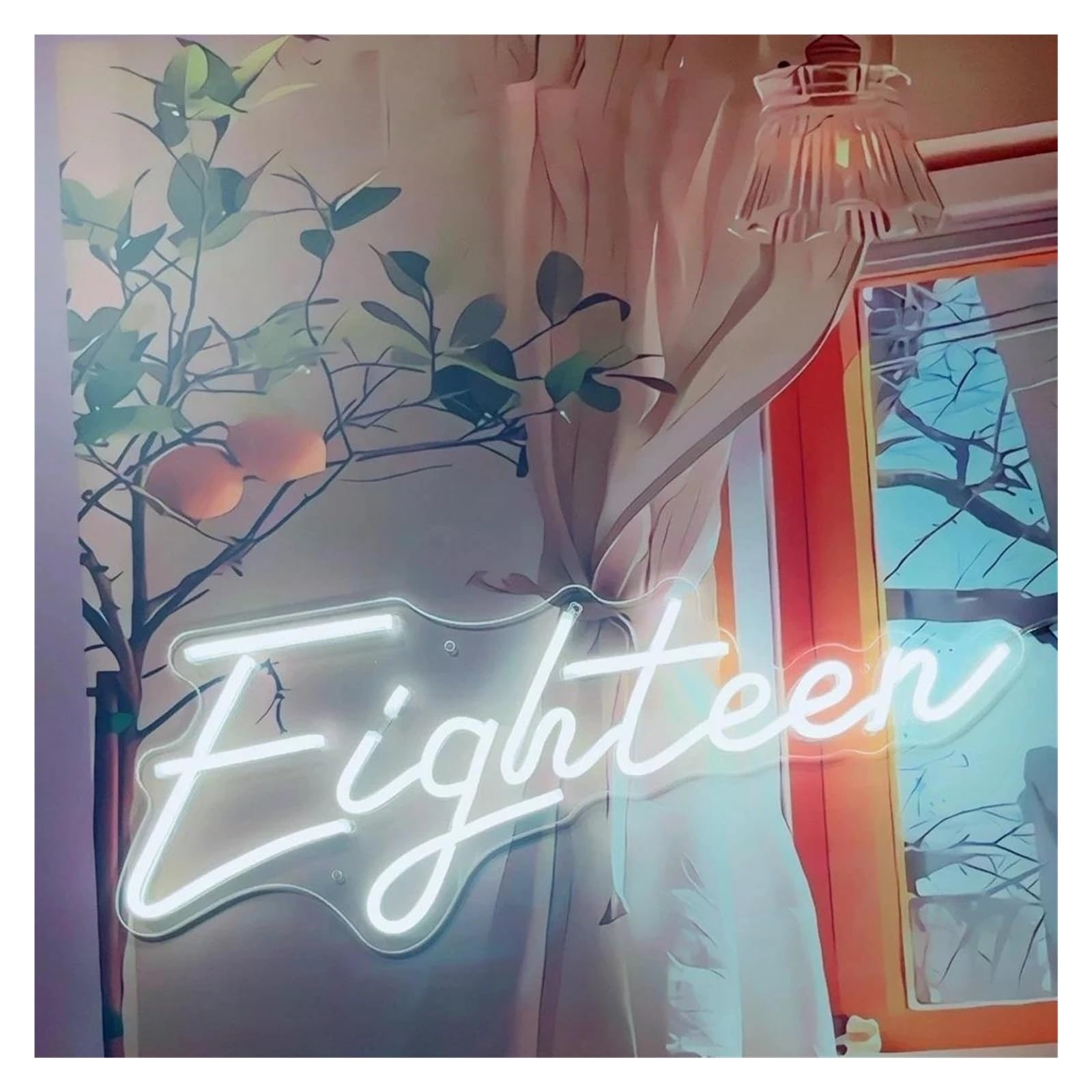 Per insegna al Per neon diciotto luci LED arte casa per matrimonio confessione festa Per stanza estetica camera da letto decorazione