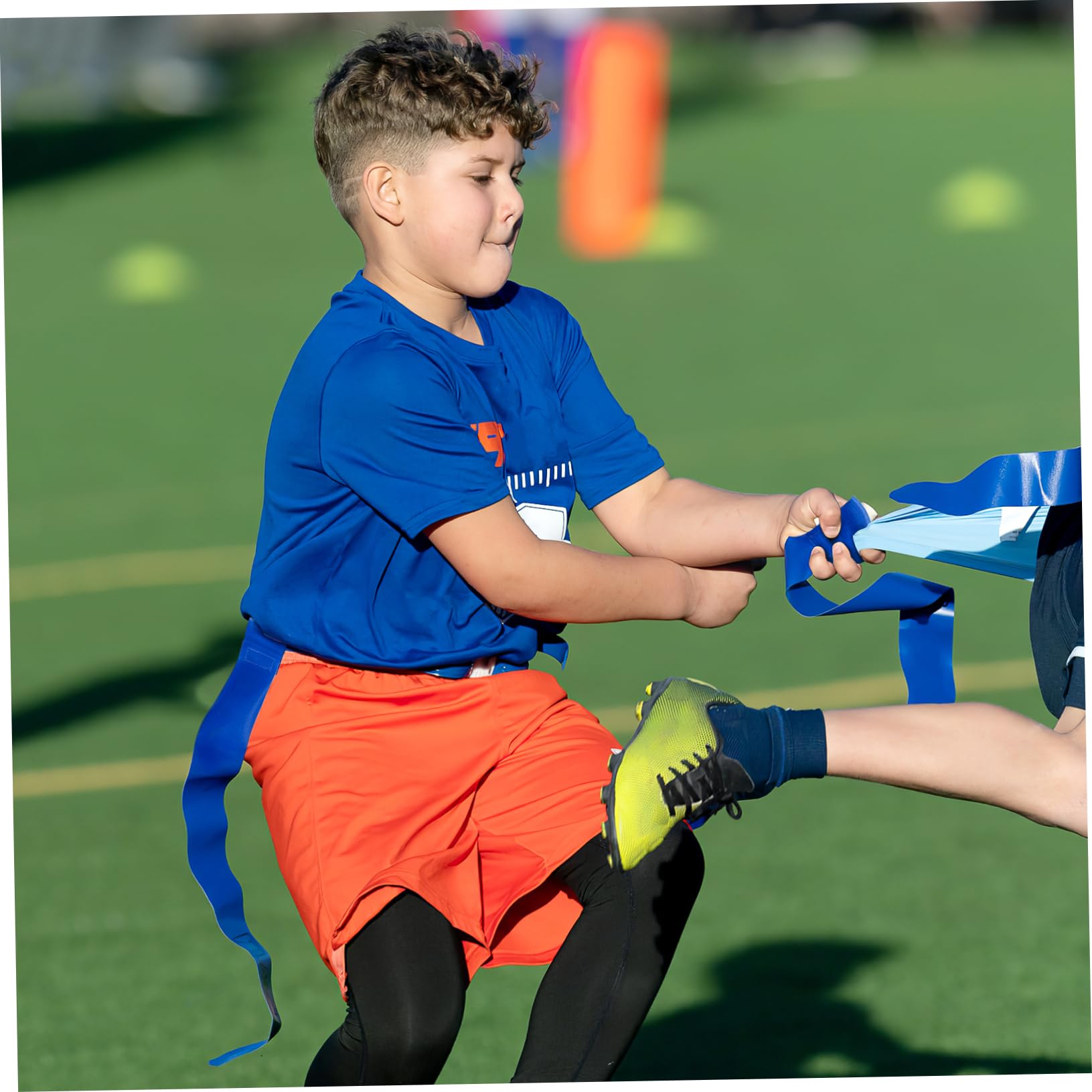 Supvox Teiliges Verstellbares Football Flaggen Gürtel Set Mit Farbigen Flaggen Geeignet Für Jugend Und Erwachsene Trainingszubehör Für Football Und Sportspiele