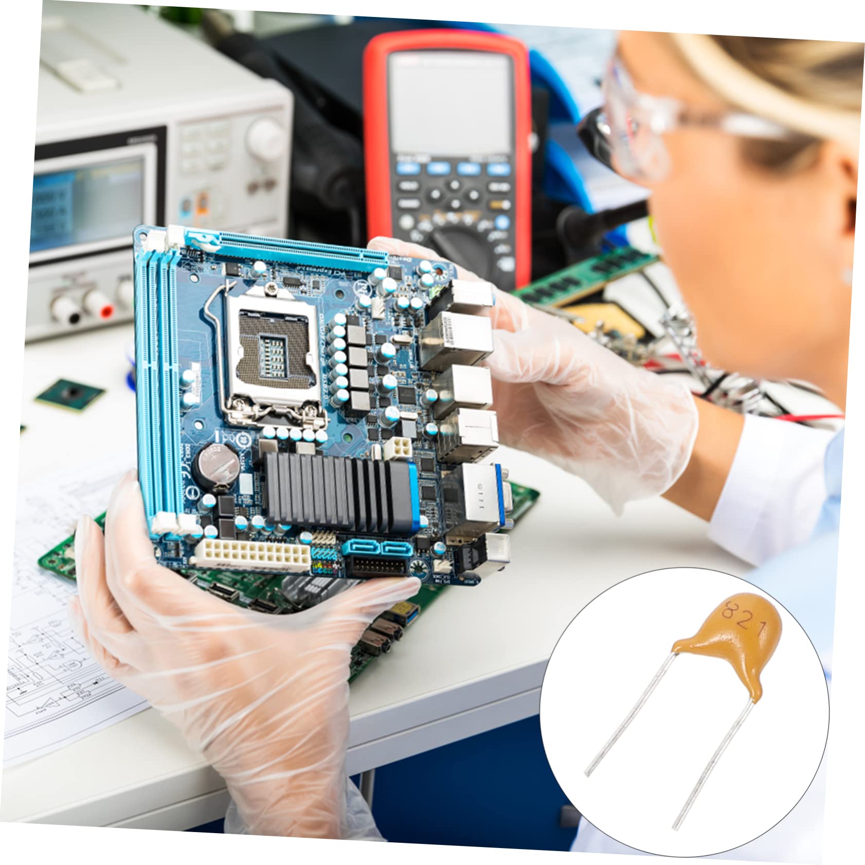 2000 Piezas condensador cerámico Condensador multicapa de 5 valores Surtido de capacitores de 5 valores iluminacion a.rayo Condensador monolítico de 2 pines electrónico clasificado