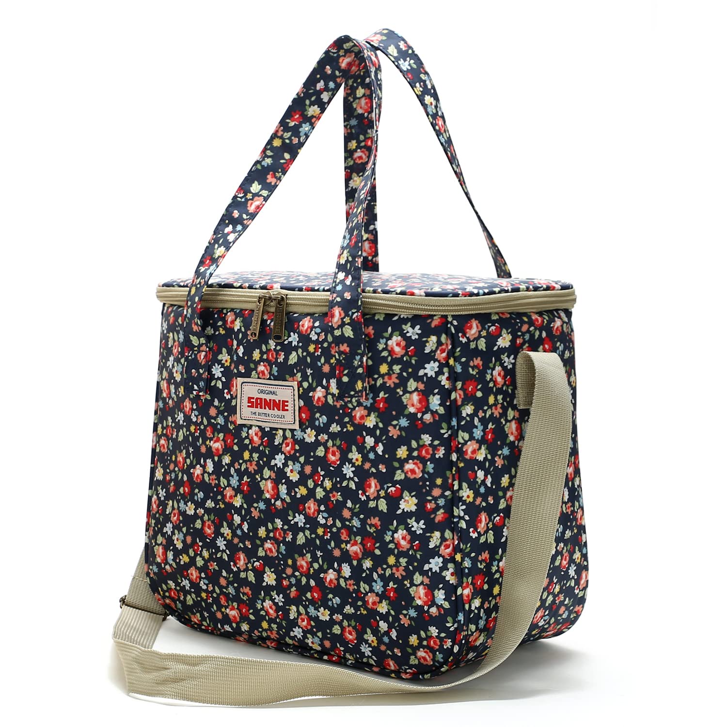 Borsa termica riutilizzabile per donne e ragazze, borsa termica per il pranzo con tracolla regolabile, graziosa borsa termica per scuola/spiaggia/escursionismo/picnic/allenamento, motivo