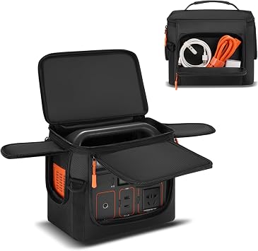 Carrying Case Compatible with Jackery Explorer 300/300 Plus/290/290 Plus/240/240 v2 - Protective Soft Bag with Multiple Pockets for Portable Power Station Accessories