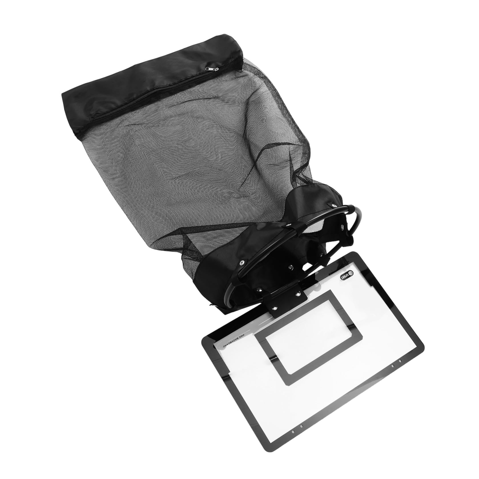 Generico Cesto Lavanderia Basket Porta con Gancio, Nero, 106cm, a Rete