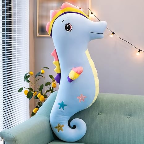 Amazon Co Jp 海馬縫いぐるみ ウミウマ人形 110cm 抱き枕 玩具 マシュマロ ぬいぐるみ ヌイグルミ 首枕 かわいい 海洋動物 バレンタインデー 誕生日 記念日 ブルー ギフト 卒業祝い 海馬玩具 部屋飾り お祝い 大人 柔らかく 大 セイウチ 萌えグッズ おもちゃ