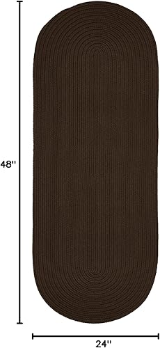 Miniatura 3 de Tapete de interiorexterior, diseño texturado trenzado, tapete reversible, Sintético, Marrón