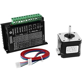 Twotrees Nema 17 Stepper Motor + Stepper Motor Driver TB6600 4A 9-42V Nema 17/23 CNC Controller Single-Axis Hybrid - Improved Version