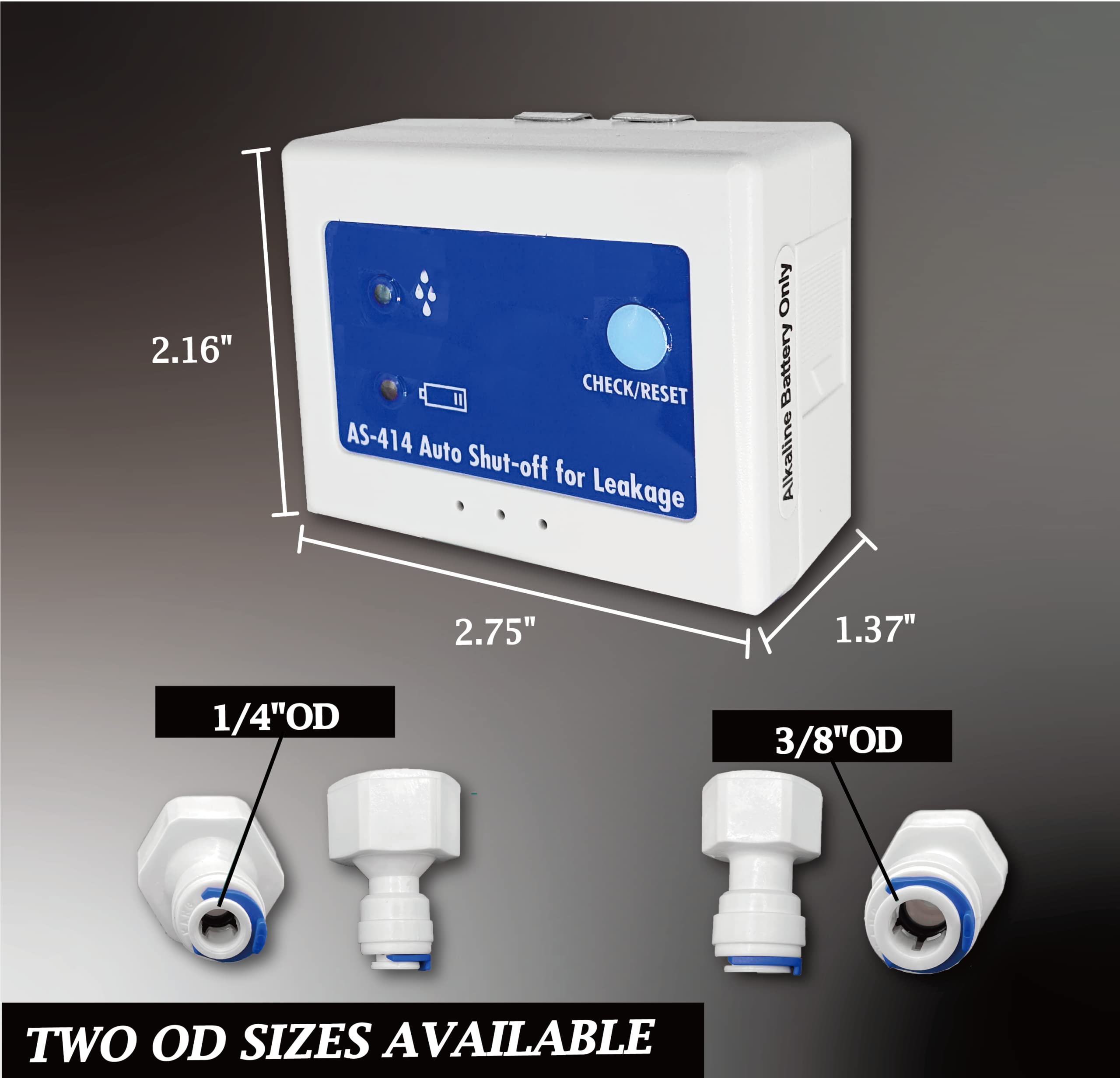 Water Leak Protector Auto Water Shut-Off Valve Leak Detector - With ...