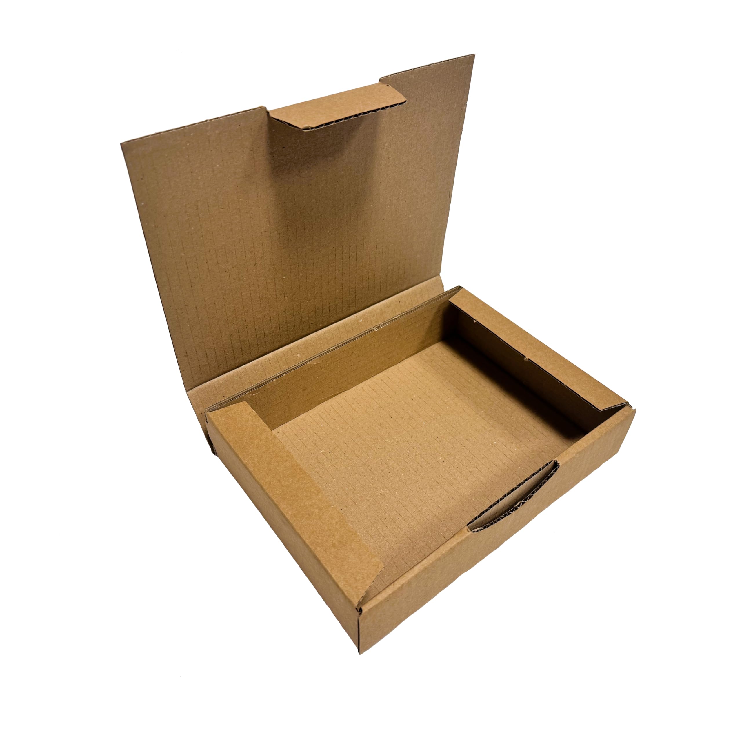JECO - Lot de 200 boîtes postales d'expédition brunes format 240 x 170 x 50mm en carton, simple cannelure, emballage colis marron e-commerce
