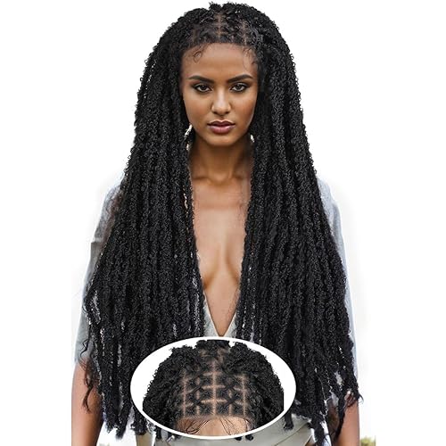Miniatura 7 de Sangtok Pelucas rizadas francesas, con encaje frontal HD de 13 x 7 pulgadas, 13 x 7 pulgadas, con extremos rizados, sin nudos, invisible,