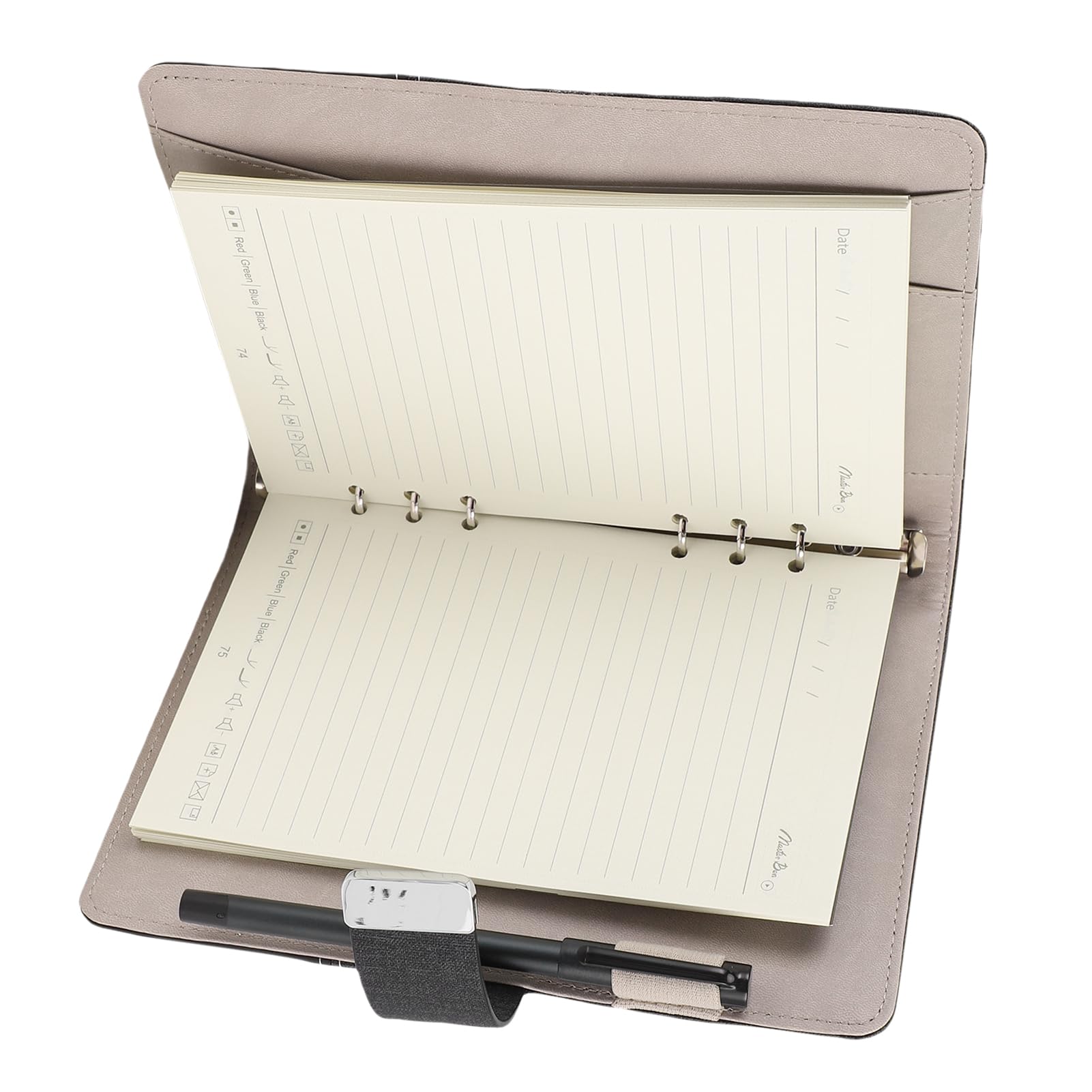Intelligentes Stift- und Notizbuch-Set, KI-Sprachzeichnung, Digitales Schreiben mit Handschrifterkennung, Fingerabdrucksperre, Offline-Speicherung, A5, 80 Blatt, für Studenten, Profis