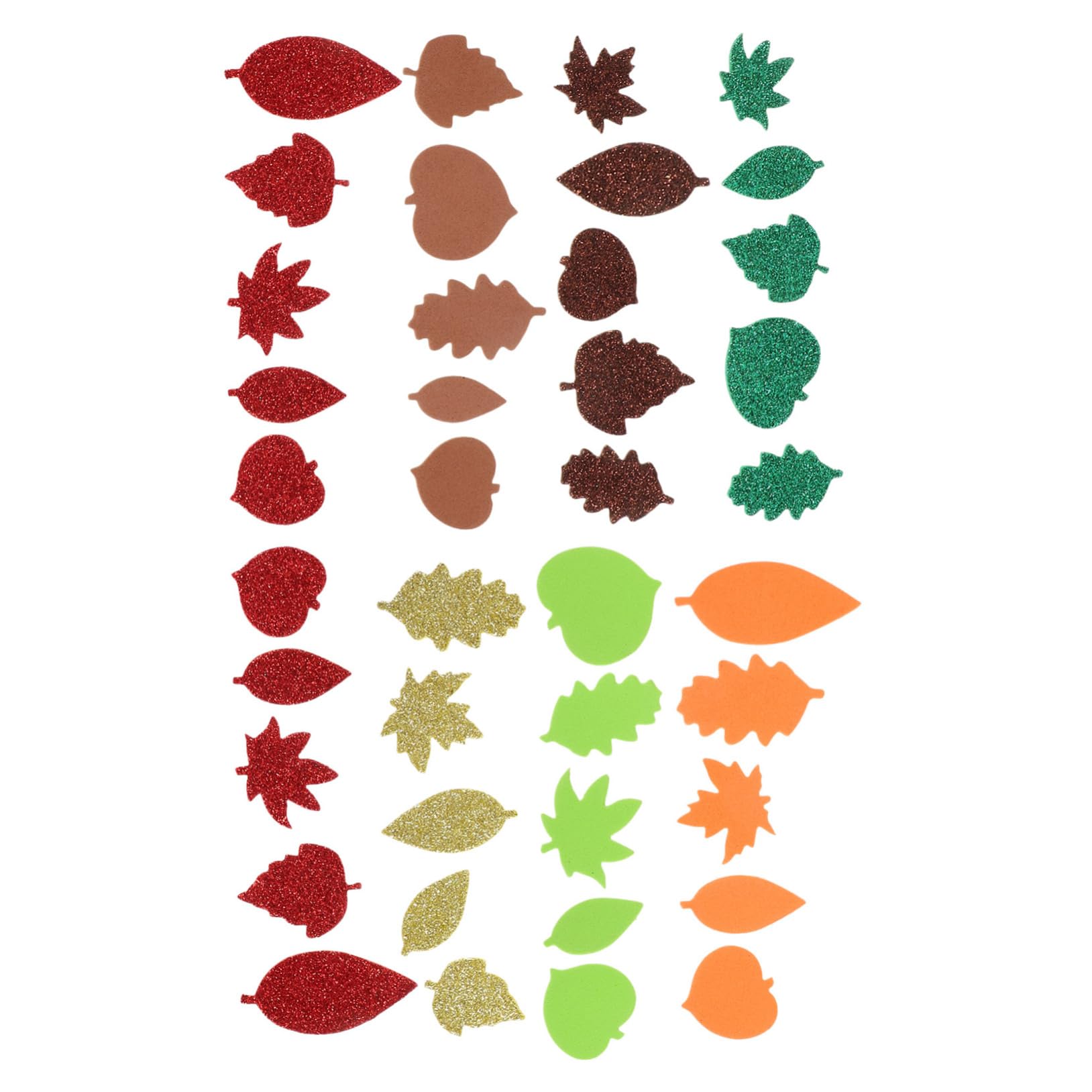 2500 Stk künstliche Herbstahornblätter Herbstfest Dekoration Herbstlaubdekorationen glitzernde Ahornblätter Gefälschte Herbstblätterdekorationen hochzeit deko pflanzen Schaum Abaodam