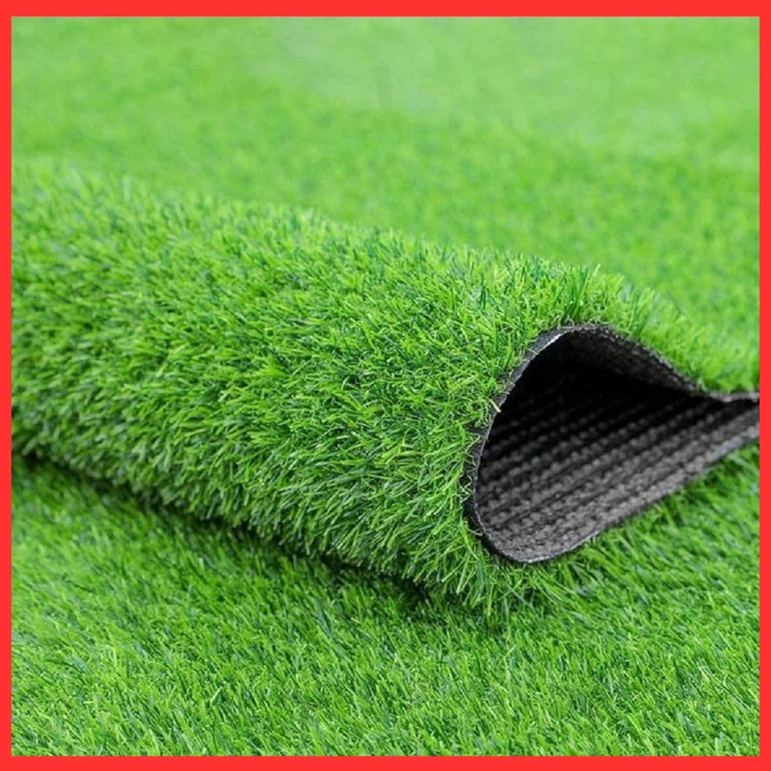 Woohome 35mm Artificial Grass Mat for Balcony | Green Grass Carpet for Balcony | All-Weather Home and Office Edition (Size - 2X1.4 Ft | Green grsaa Capet for Balcony)-image-28