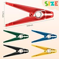 Vista 2 de LEIFIDE Ejercitador de pinzamiento graduado, ejercitador de dedo pulgar, fortalecedor de dedos, clips de pellizco para acondicionar, entrenador