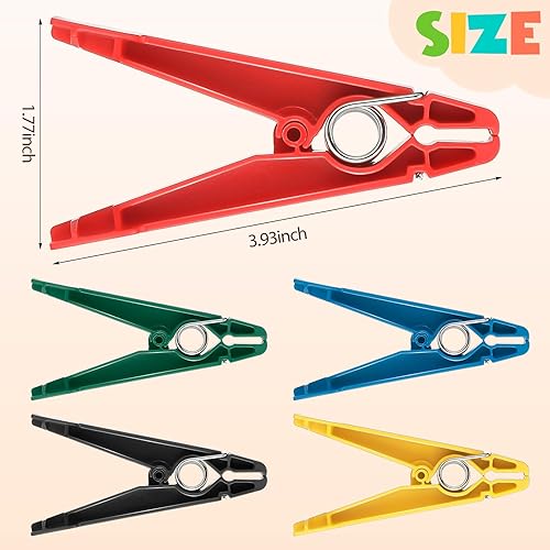 Miniatura 2 de LEIFIDE Ejercitador de pinza, ejercitador de dedos, fortalecedor de dedos, clips de pellizco para acondicionar, agarre y entrenamiento de fuerza,