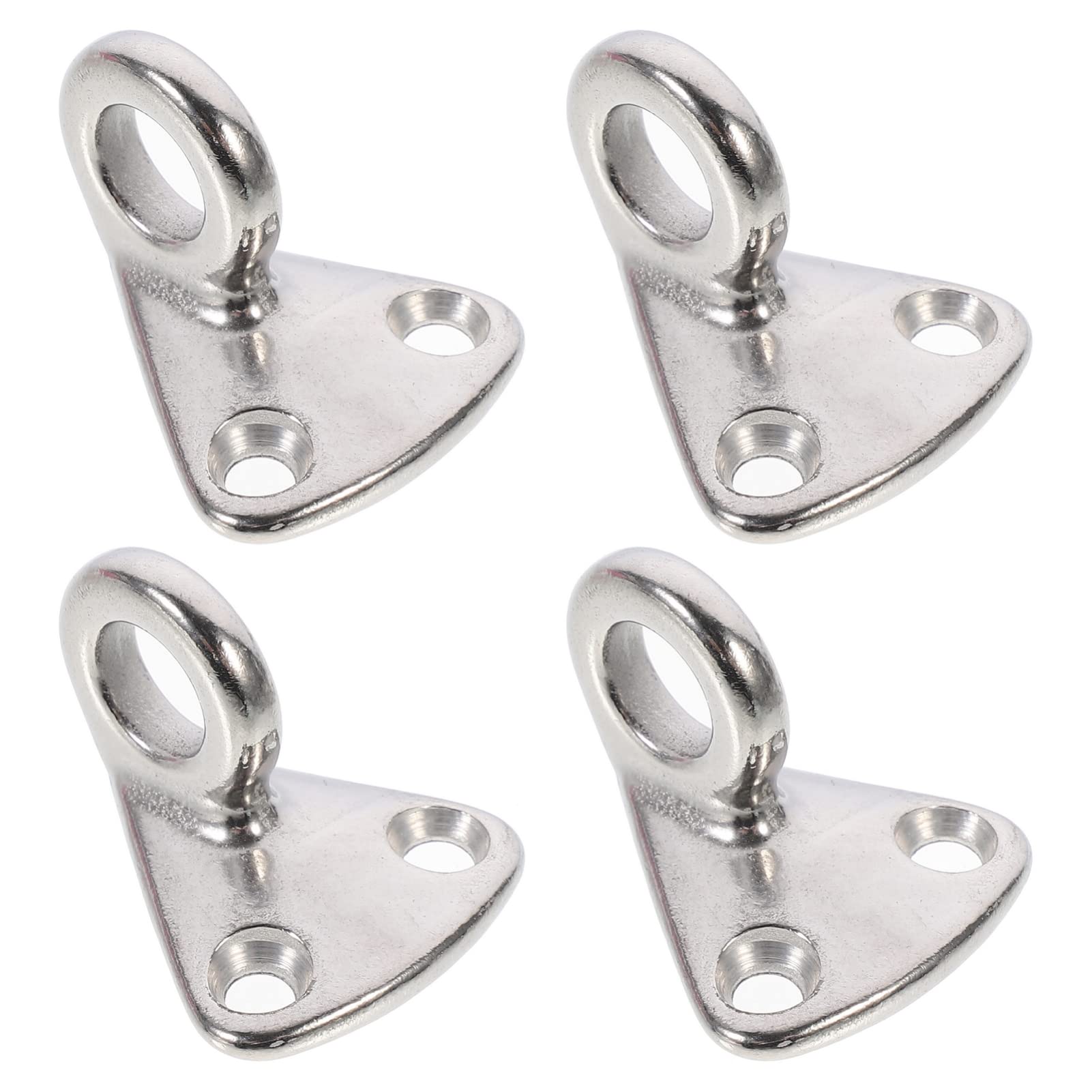 ABOOFAN 4pcs Stainless Circle Hooks Boat Hooks for Easy Installation and Wear Resistant Design for Organizing Mud Boards Your Yacht