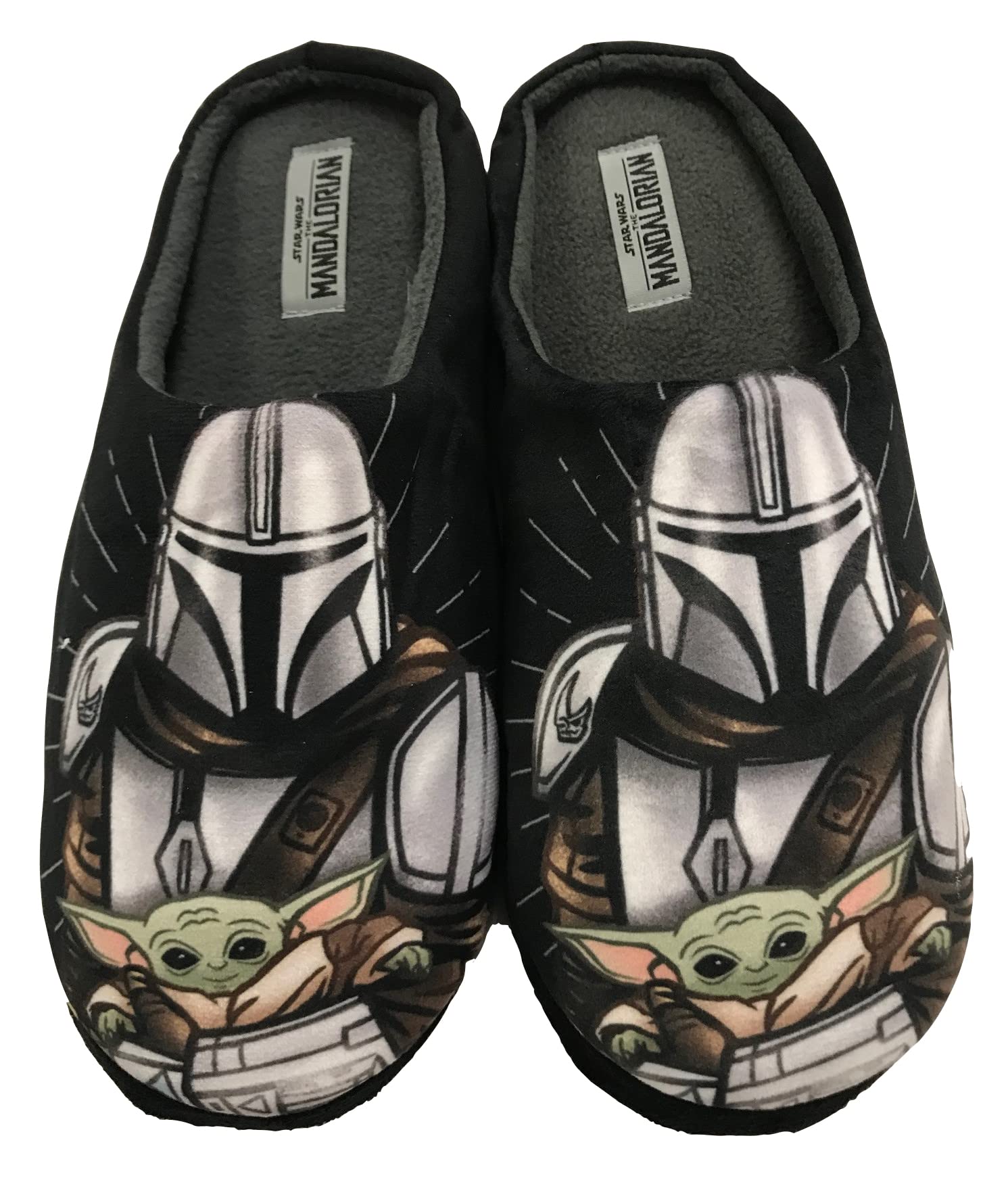 Star WarsThe Mandalorian and the Child Grogu Baby Yoda Warm Mule Slip-on Slippers For Adults UK Size