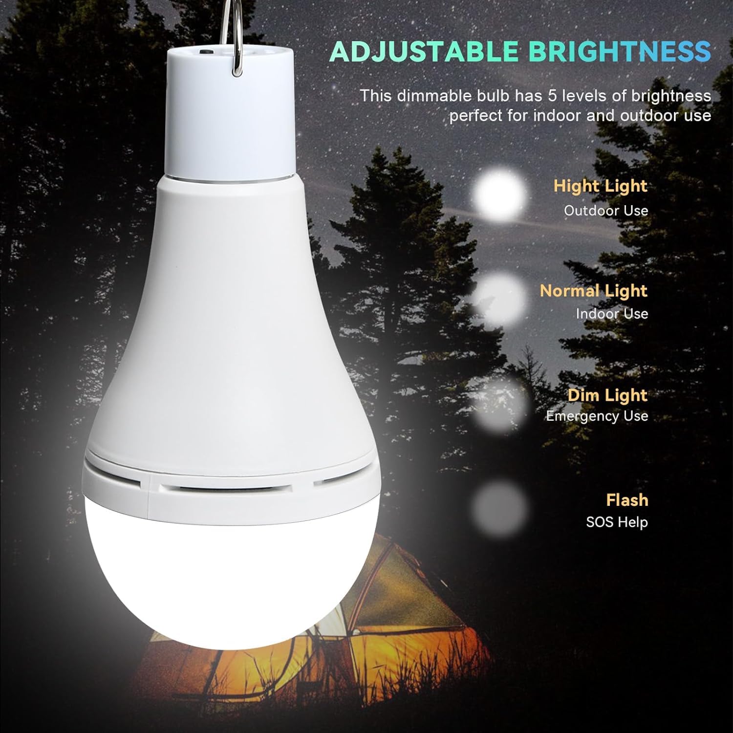 Solar Glühbirnen 2STK mit Fernbedienung Dämmerungssensor LED Solarlampen für Außen Innen Solar/USB Wiederaufladbare, 4 Modi, tragbare Hängelampen für Garten Notfall Hühnerstall Camping Reisen