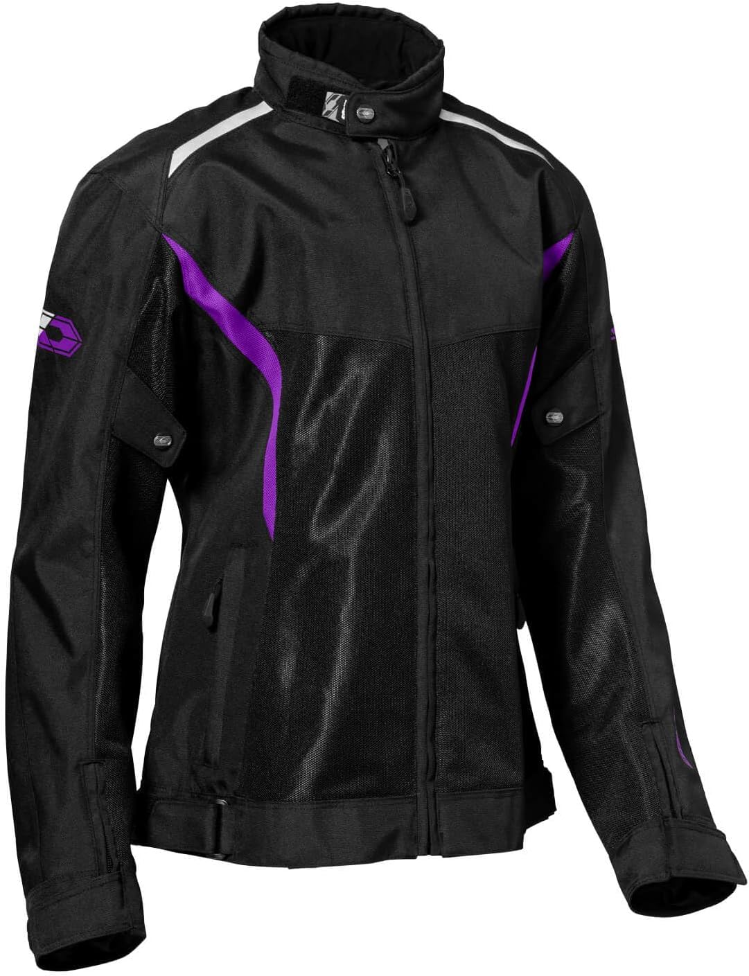 Castle X Women's Pulse 2 Motorcycle Jacket - Black/Grape, Medium