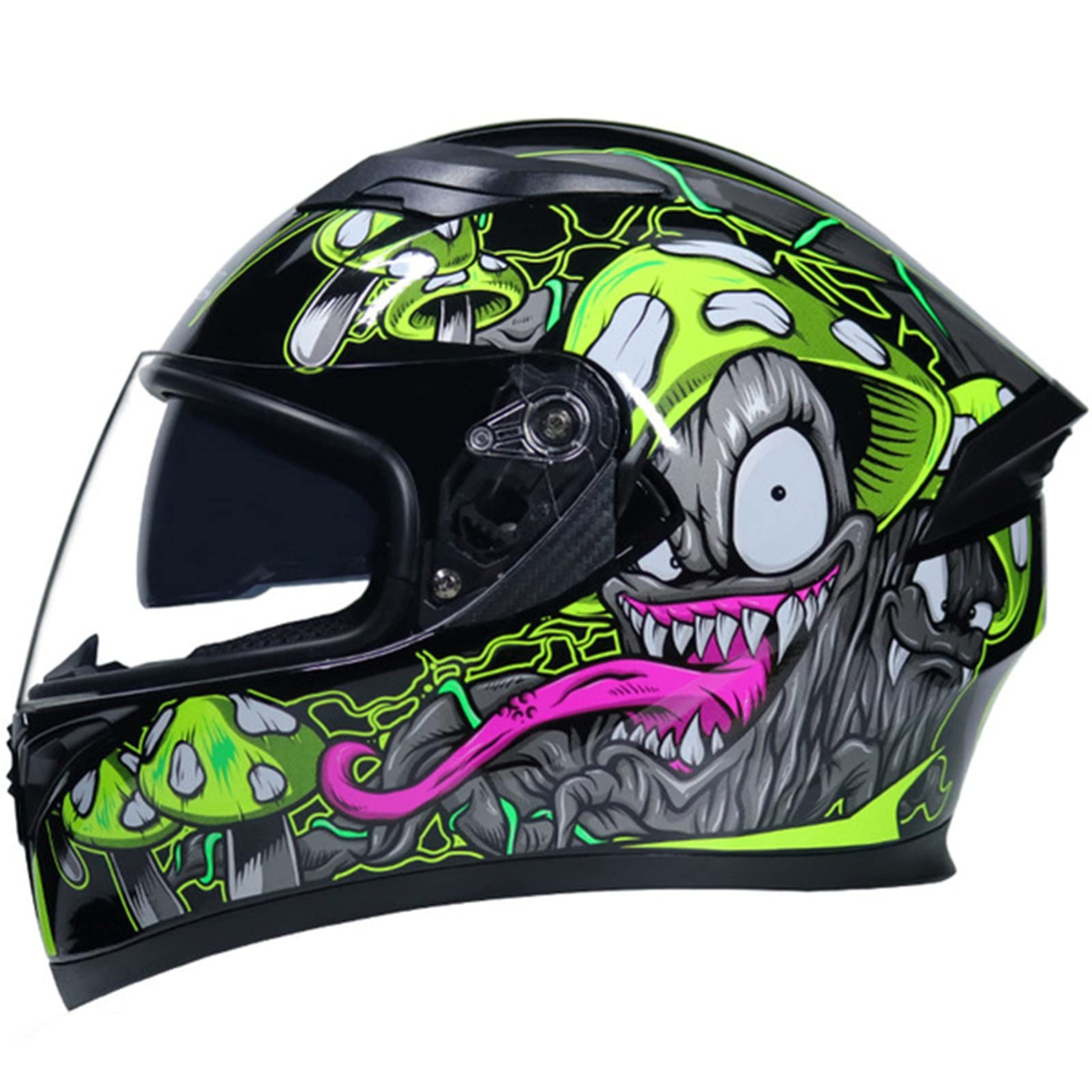 Casque Intégral De Moto BluetoothCasque De Moto Antibuée Double Pare