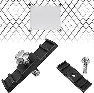 (36-Pack) Chain Link Fence Sign Bracket/Chain Link Fence Sign Mounting Brackets/Chain Link Fence Clips/Weather-Resistant Fence Sign Mounts for Outdoor Yard & Business Display
