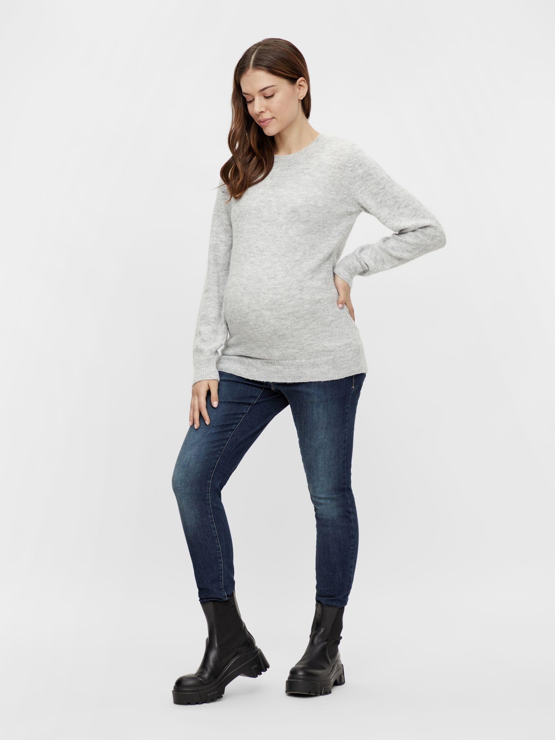 MAMALICIOUS Mlnewanne L/S Knit Top A. Noos Suéter pulóver Mujer (Pack de 1)
