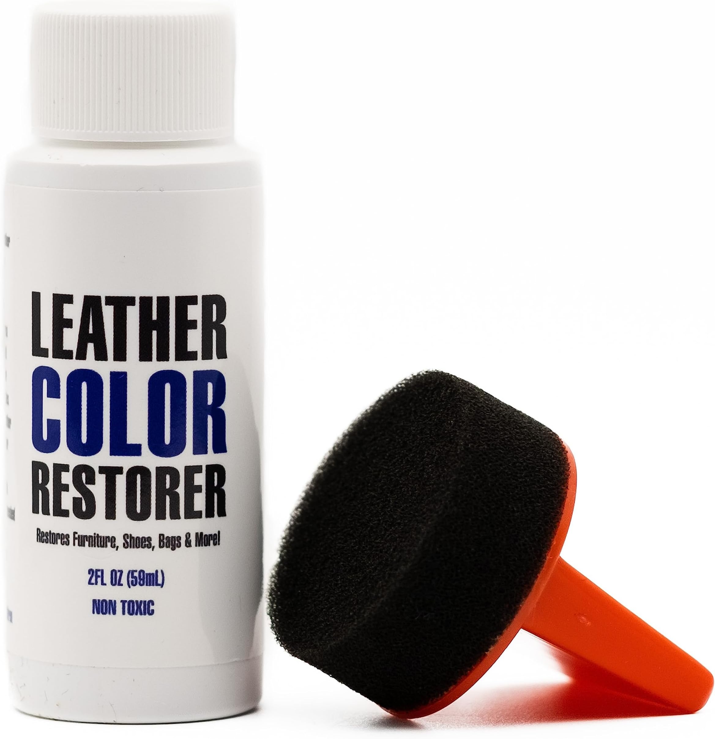 Leather Hero Leather Color Restorer & Applicator- Refinish, Repair, & Renew Leather & Vinyl Sofa, Purse, Shoes, Auto Car Seats, Couch 2oz (Beige)