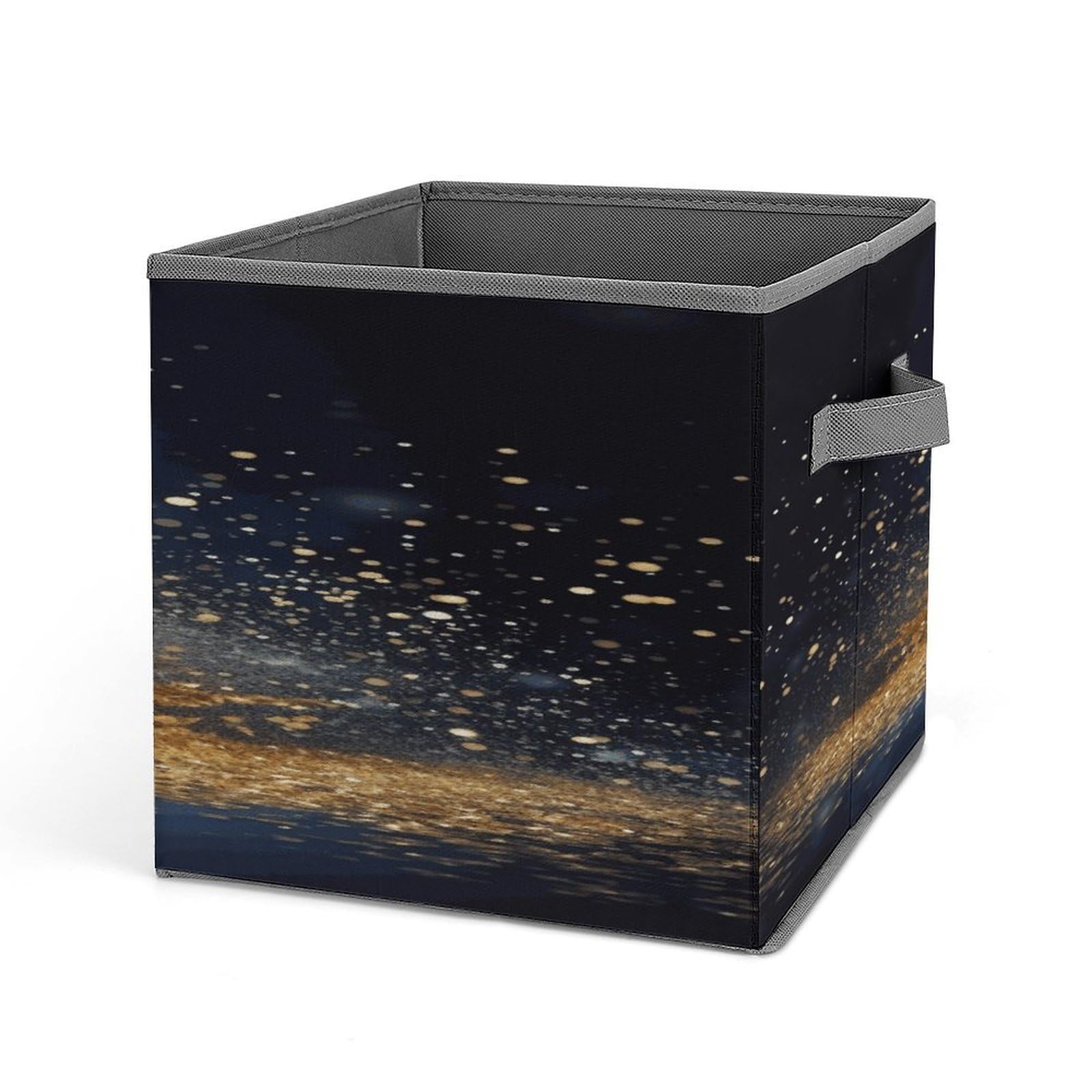 Fekiloot Style Golden Glitter Christmas Tree Storage Bins Storage Baskets