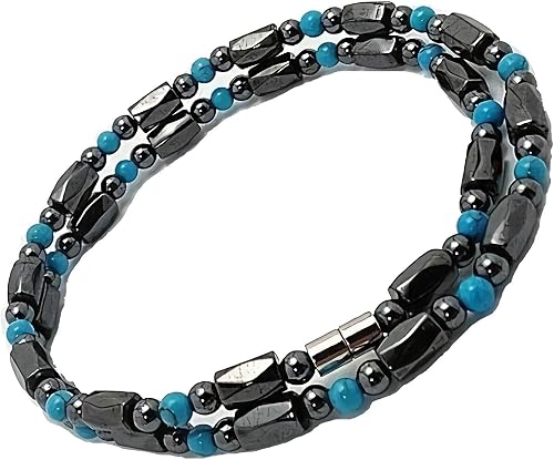 Amazon Zig S 45 50 55cm お洒落 魅惑の輝き 磁気ネックレス ヘマタイト ターコイズ アンクレット ブレス可 Tc03la 45 ネックレス 通販