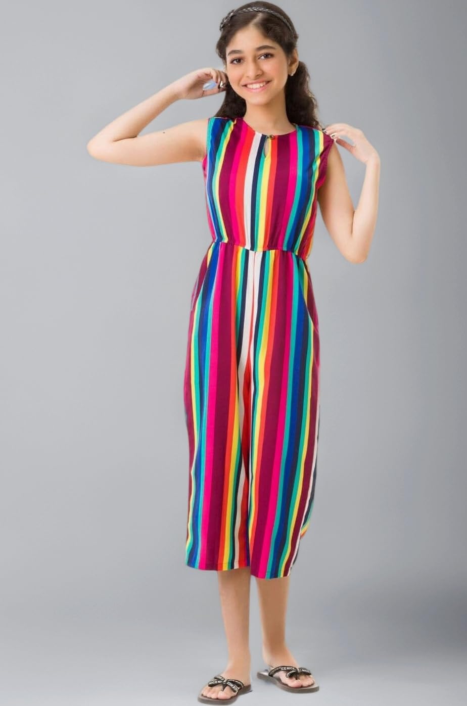 Uptownie Lite Girls Midi Keyhole Jumpsuit