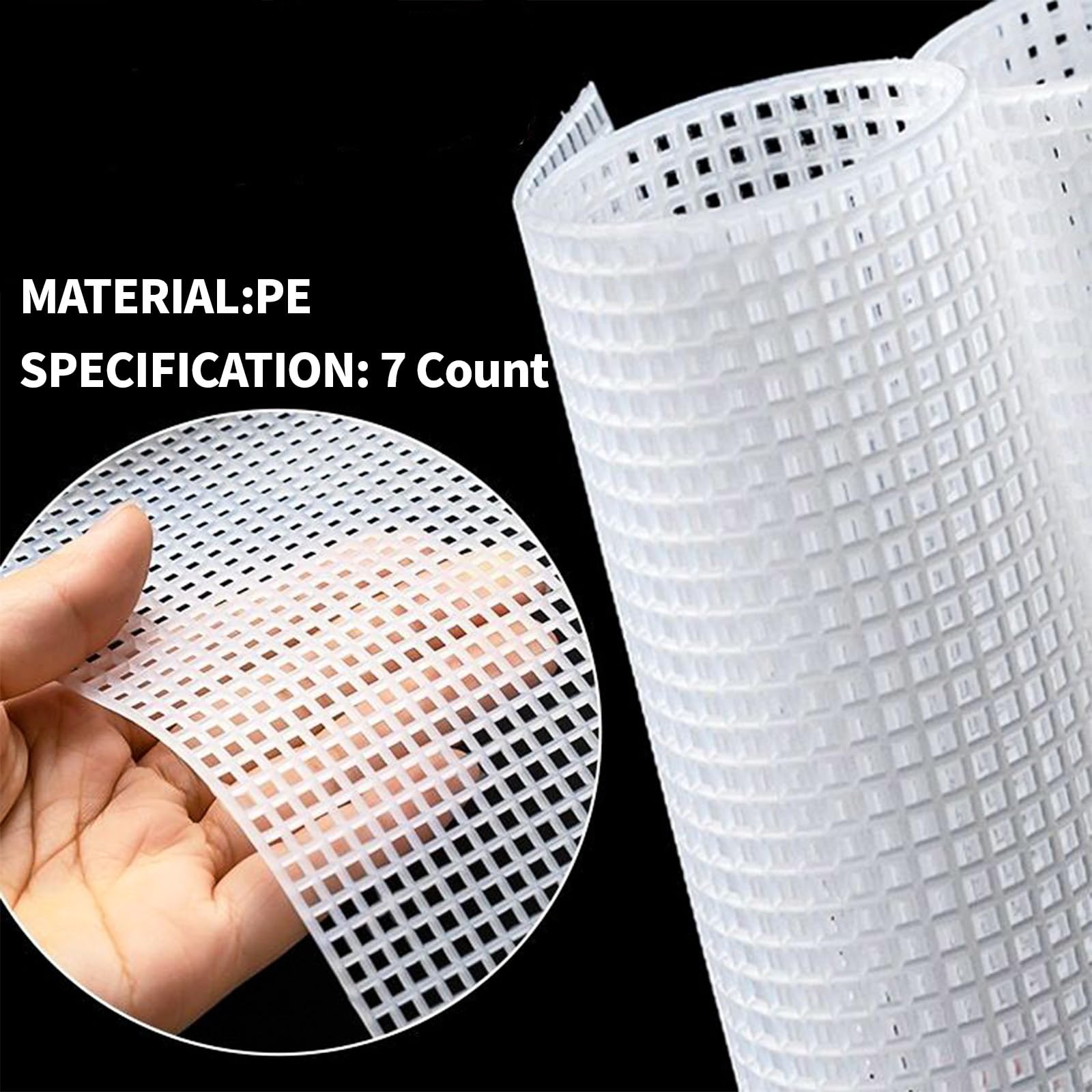 Csyidio 4-Pack 7-Count Plastic Mesh Canvas Sheets - 10.4x13.6 Inches For Embroidery, Crochet & Crafts - View #9