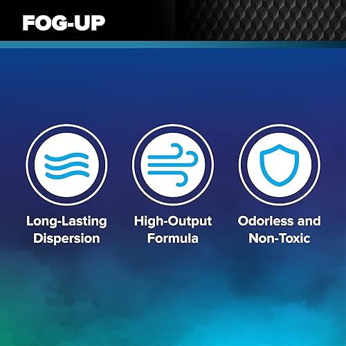 Miniatura 5 de FogUp - Jugo de niebla de alta densidad, extremadamente duradero, de alto rendimiento, grueso, no irritante, para interiores y exteriores, sin olor
