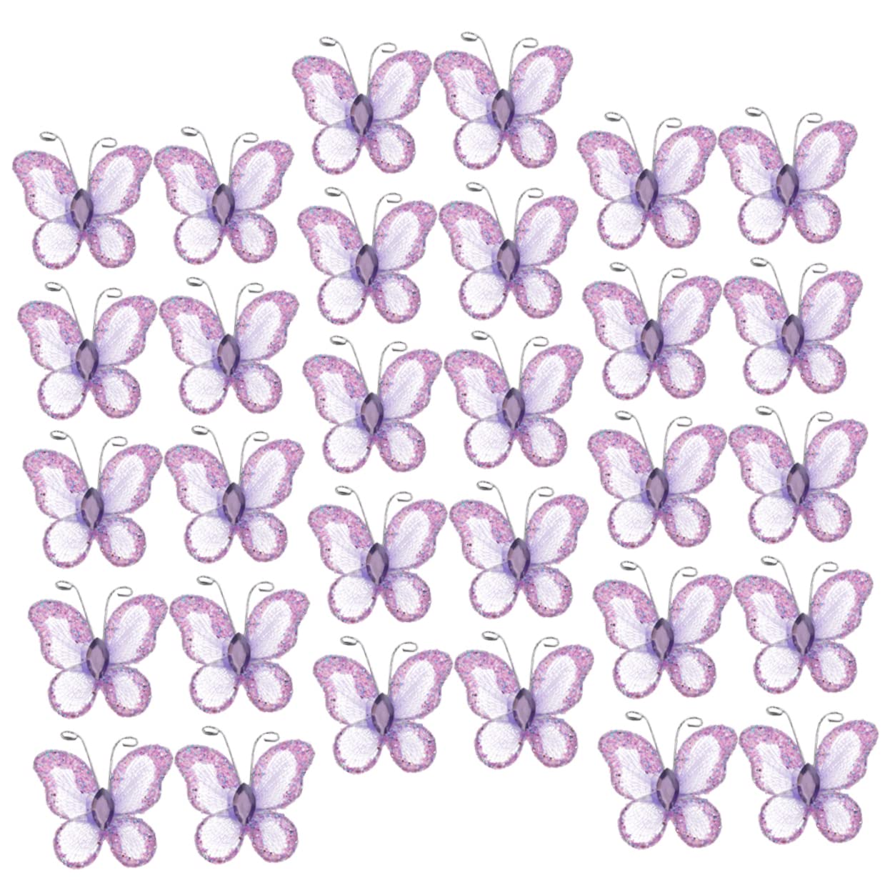 STOBAZA 300stücke Teiliges Schmetterlings-dekorationen Aus Verspielte Wanddekoration Für Hochzeiten Partys Und Bastelprojekte Glitzernde Applikationen Für Kreative Ideen