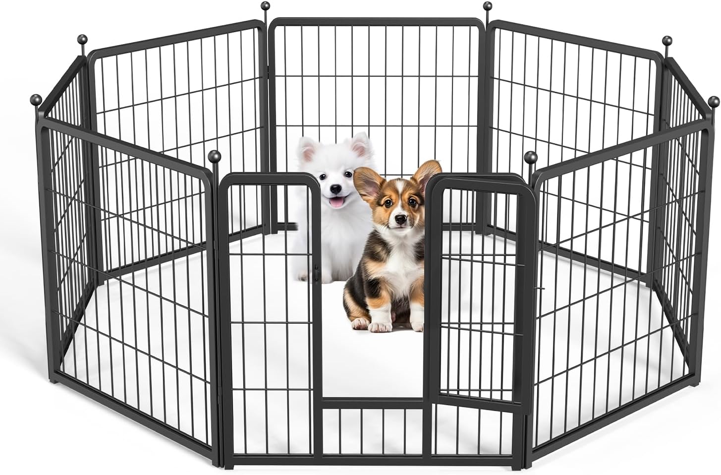 Simple Deluxe Dog Playpen Indoor Outdoor, 32" Height 16