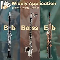 Vista 6 de Cañas de clarinete 2.5, CeMeow Cañas tradicionales para clarinete principiante, paquete de 10 con caja de plástico, punta de caña más delgada