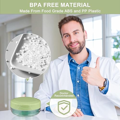 Miniatura 5 de Estuche de dentadura postiza, kit de taza de baño a prueba de fugas para limpieza de viajes, caja de soporte de dentadura para mujeres y hombres con