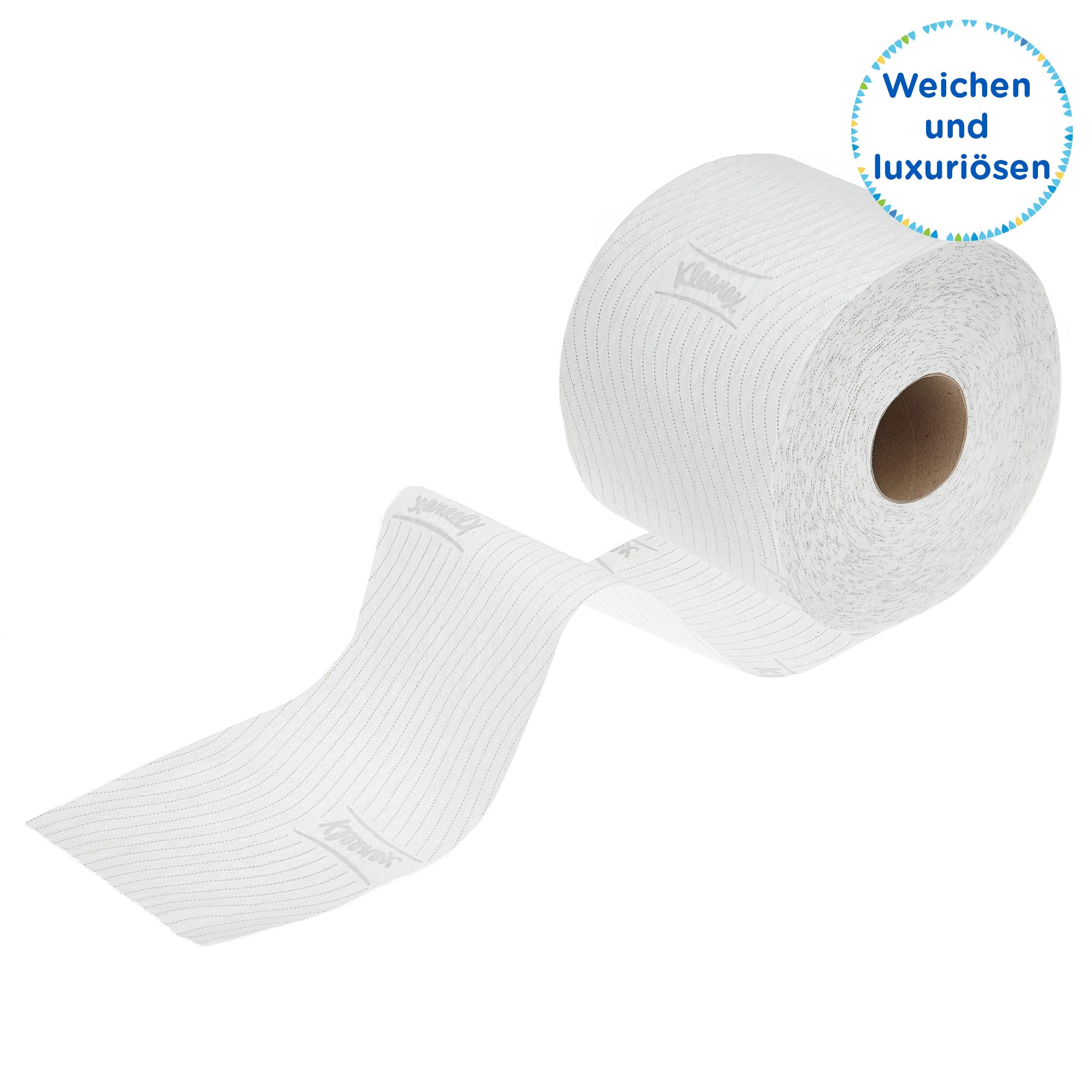 Kleenex Toilet Tissue Rollen - Standard/Weiß / 6 Beutel x 6 Kleinrollen x 350 Blätter, 1er Pack (1 x 6 Stück)