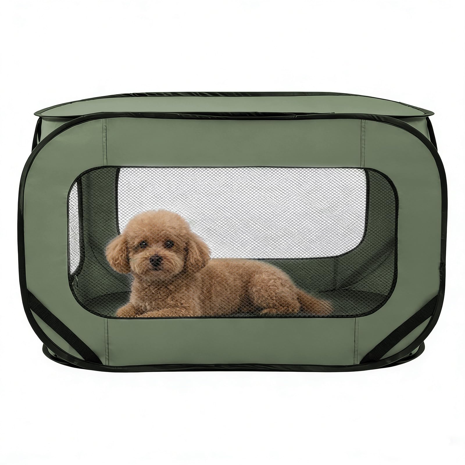 Trasportino per gatti pieghevole, 92 x 52 x 52 cm, doppia porta pop-up, in tessuto Oxford, borsa per cani e gatti fino a 29,5 kg