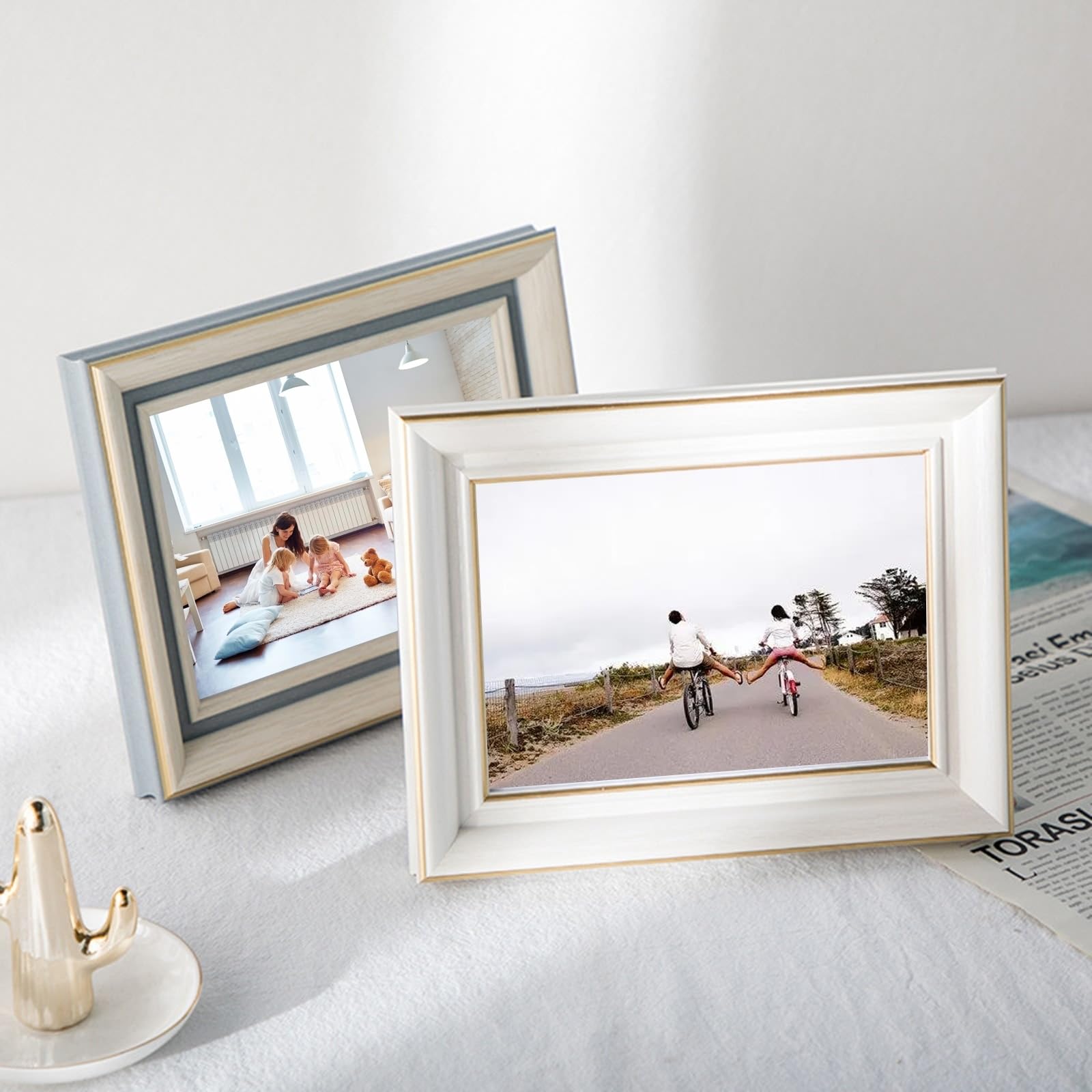 Photo Frames - Cornice rettangolare in resina, 15,24 x 20,32 cm, per foto, immagini, poster orizzontale e verticale