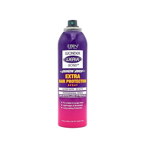 EBIN NEW YORK Wonder Weave Bond - Spray de protección para el cabello, 6.08 onzas líquidas, barrera protectora ligera para cuero cabelludo y
