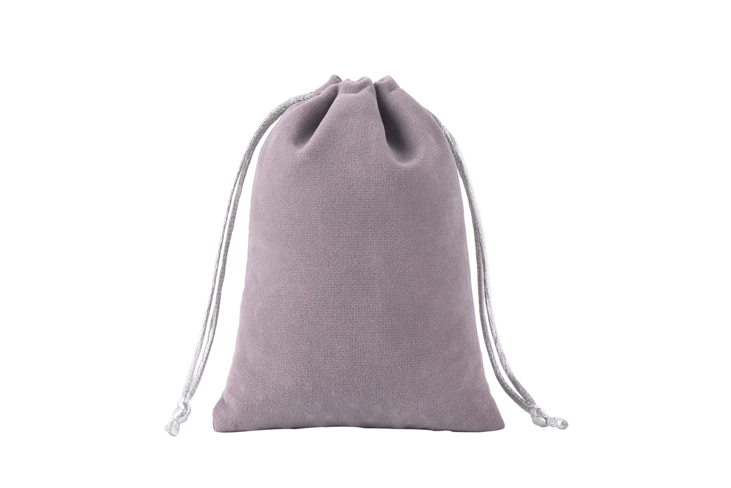 KONMAY Lot de 10 sacs à bijoux en velours avec cordon de serrage, 20 x 25 cm, violet