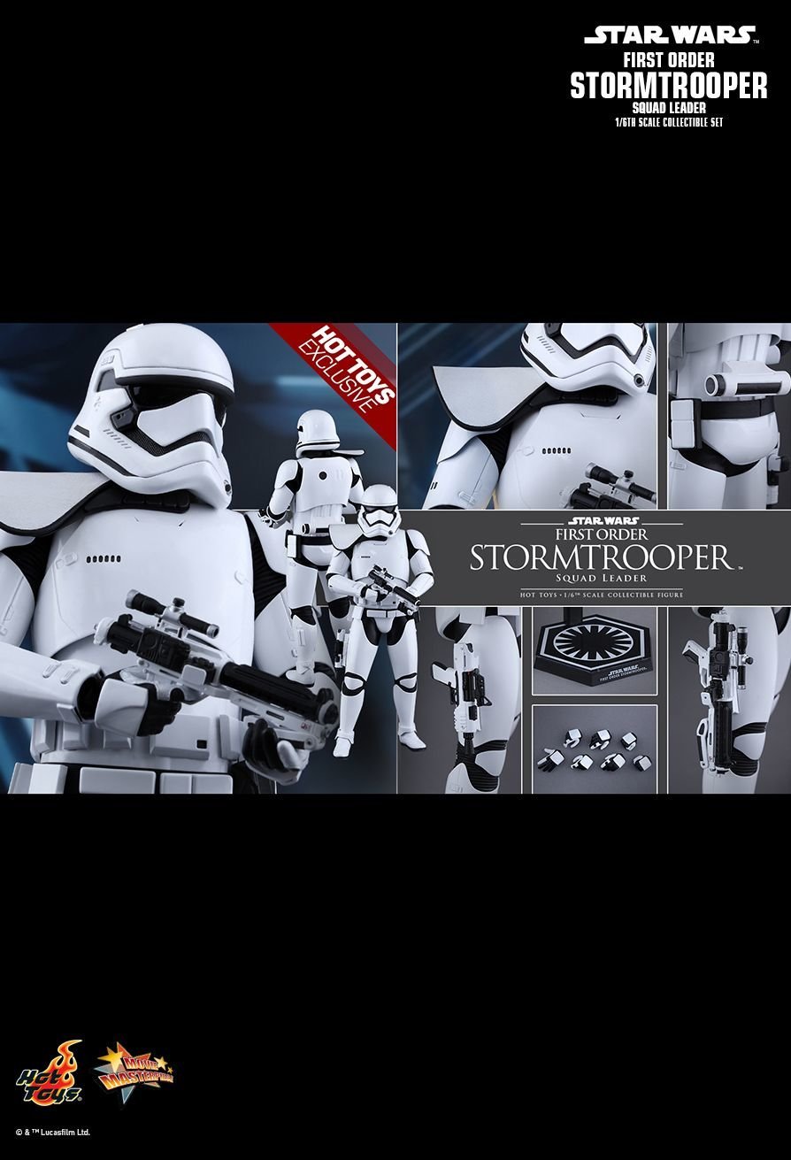 Figura First Order Stormtrooper Squad Leader Star Wars Episodio VII Sixth Scale 30cm