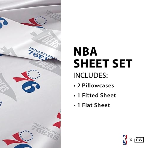 Miniatura 10 de Juego de sábanas con licencia oficial de Los Angeles Lakers de la NBA tamaño individual, ropa de cama suave con logotipo del equipo para Los Angeles