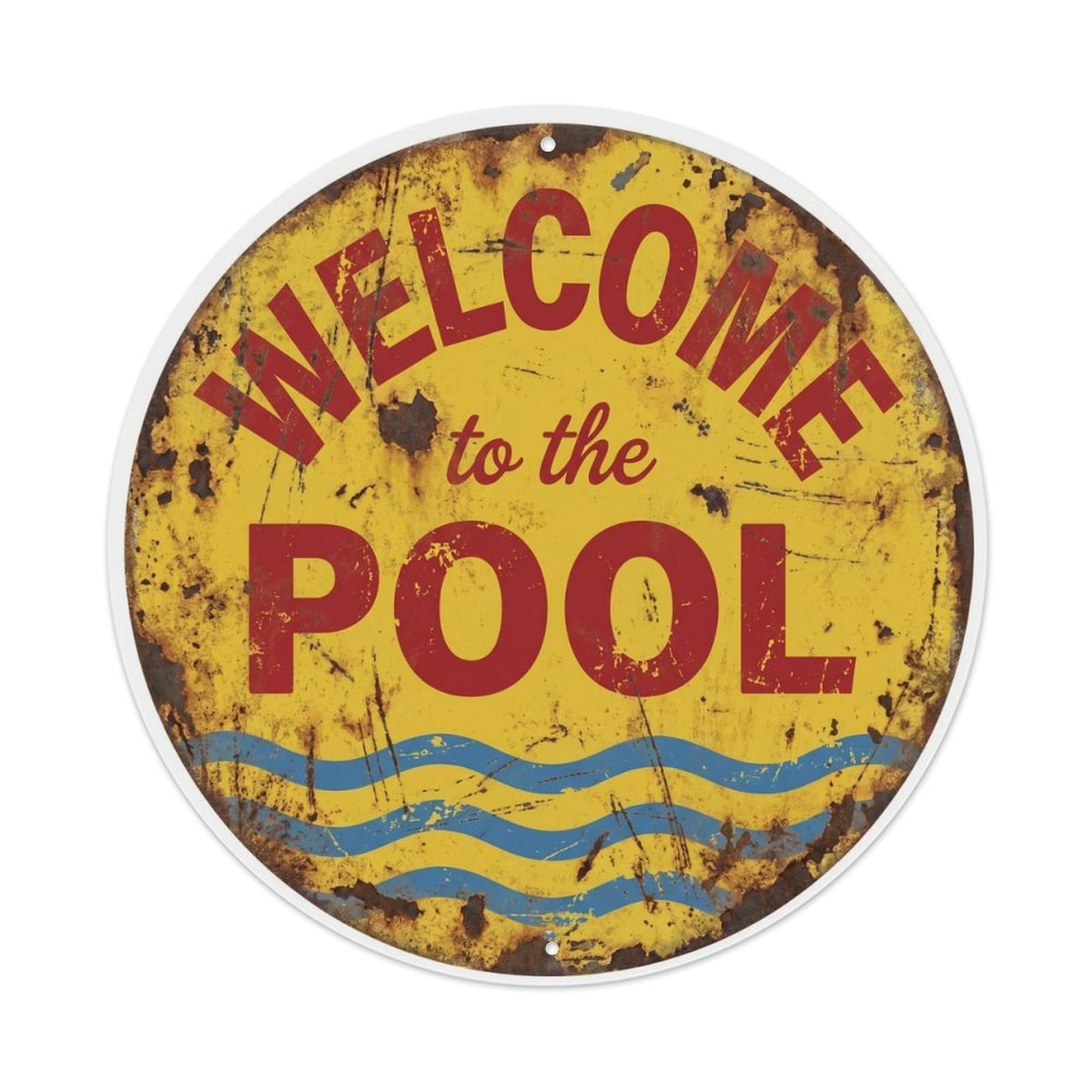 Welcome to The PoolMetal Tin Sign