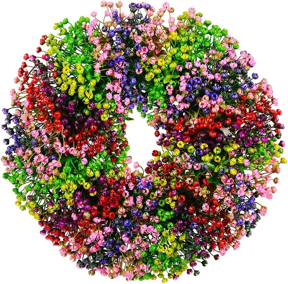 Spring Wreath Wedding Flower Plants Gardens Front Door Decor Gift