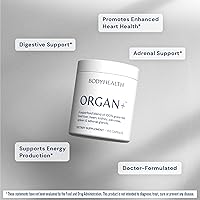 Vista 3 de BodyHealth Organ+ Complejo de órganos glandulares alimentados con pasto, suplemento de órganos de carne de res alimentados con pasto, hígado