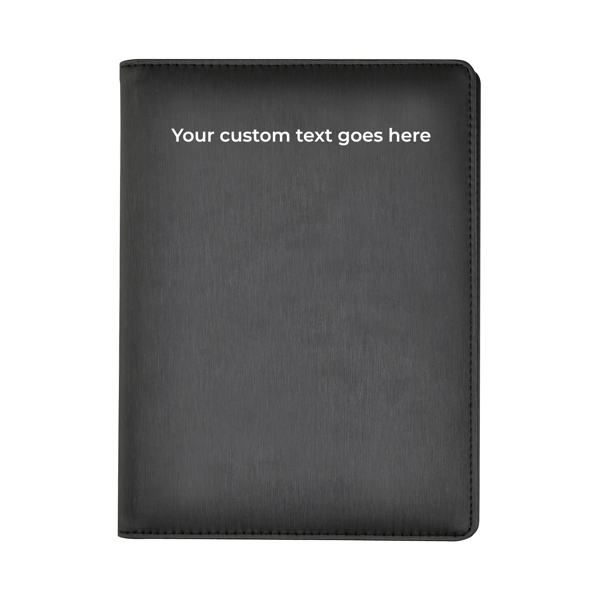 ARPAN Personalised A5 Presentation Folder, 36 Pockets, 72 Sides, Portfolio Display Book with Plastic Sleeves, Certificate and Document Organiser (Black, Customise with Text)